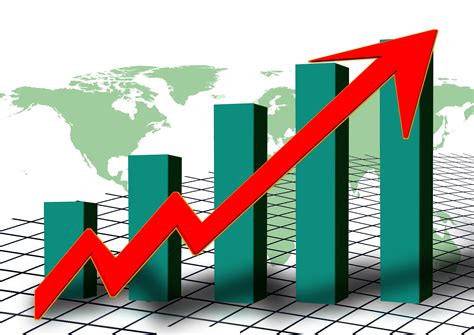 Chart with financial growth as an illustration free image download