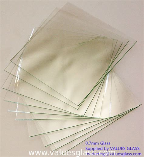 Alkaline Resistant Super Thin Glass Sheet Clear Color Easy Installation