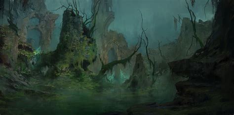 Haunted Swamp, F.A. Herold on ArtStation at https://www.artstation.com ...