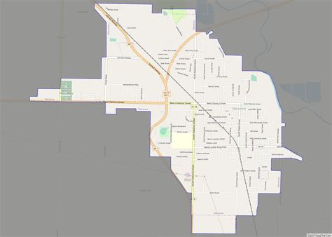 Map of Marianna city, Arkansas - Thong Thai Real