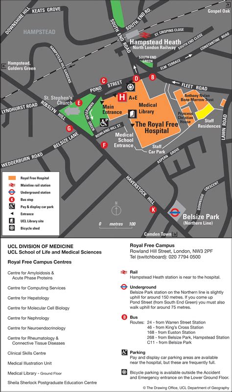 Ucl Hospital Map