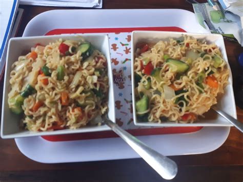 Indomie noodles with spicy vegetables. Indomie, Fried Rice, Noodles ...