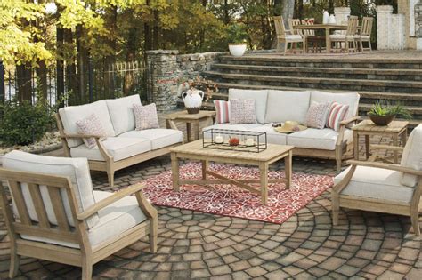 Clare View Beige Outdoor Living Room Set with Cushion | งานศิลปะติดผนัง diy