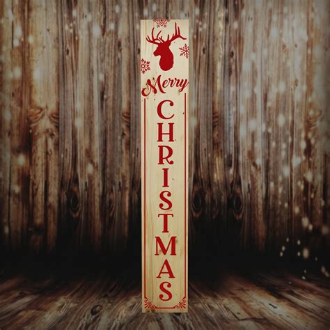 Merry Christmas Welcome Sign: Digital File DIY Christmas Home | Etsy