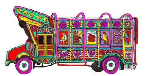 Pakistani Truck Art Drawing