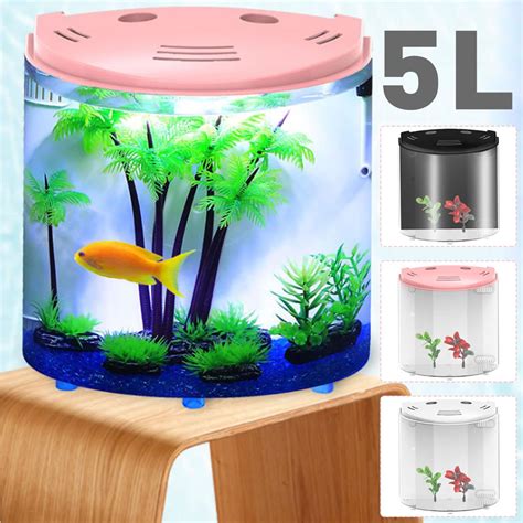 5L Self Cleaning Fish Tank Aquarium Set for Desktop – MK Aquarium Store