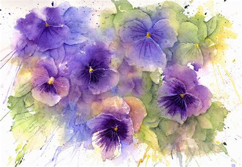 Pin on Pansy and Violet Art