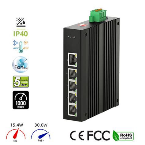 Buy Wholesale China Industrial Poe Switch, 4*10/100/1000base-tx Poe ...