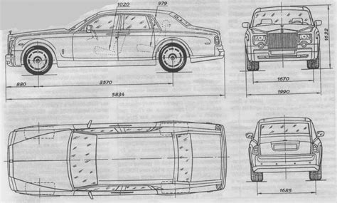 DETAIL-ORIENTED BLUEPRINT | Rolls royce phantom, Rolls royce, Blueprints