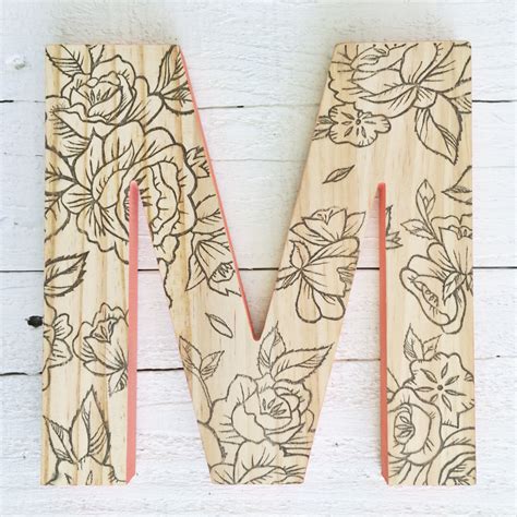 Wooden decorative wall letters | Hawk Haven