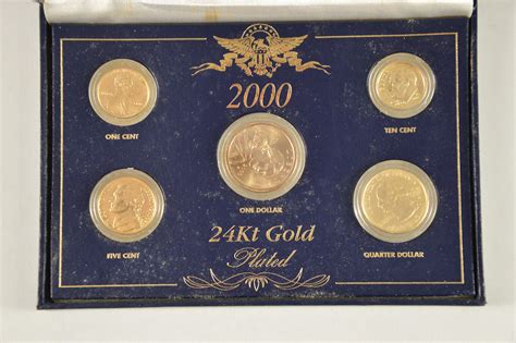 Historic Coin Collection - 24 Karat Gold Plated 2000 Set Nicely Packed ...