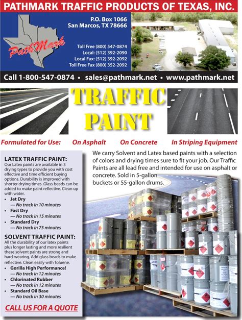 Traffic Paint - Pathmark Traffic Products