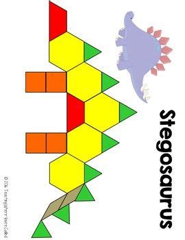 Dinosaur Pattern Block Templates | Pattern block templates, Pattern ...