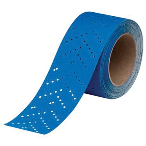 3M 36195 Hookit Blue Sandpaper Sheetroll - 320 Grade Multi-Hole, 2.75 ...