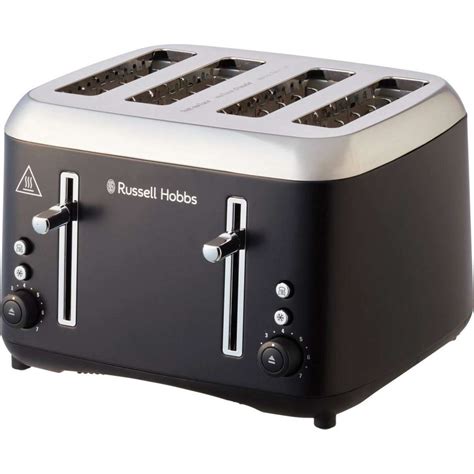 Russell Hobbs Addison 4-Slice Toaster, Matte Black - RHT514BLK | Woolworths