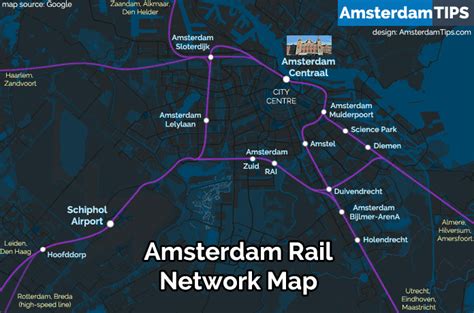 Amsterdam Rail Network Map - NS Stations and Trains