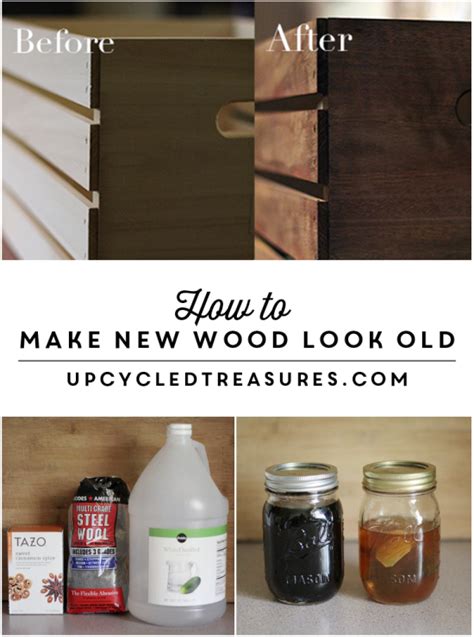 PINNING this for later! See how easy it is to make new wood look old by ...