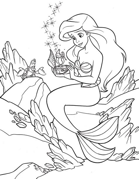 Princess Ariel Coloring Pages - Learny Kids