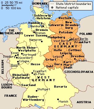 East Germany Map - Free Printable Maps