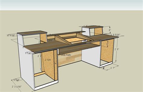 Measurements for a Recording Desk Build. I think I'm going to build me ...