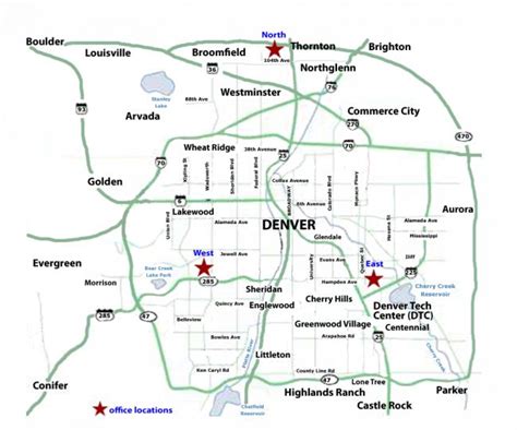 Denver Map | View 25 Of Our Best Maps Of Denver & Colorado