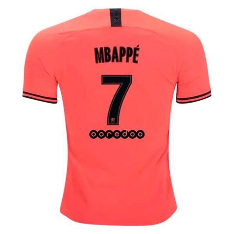 Kylian MBAPPE #7 PSG Paris Saint Germain Away 19/20 Men Soccer Jersey ...