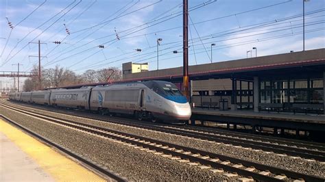 Amtrak Acela Express At Metropark Train Station In Iselin, NJ 2-18-17 ...