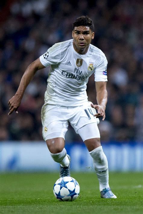 Casemiro of Real Madrid CF controls the ball during the UEFA Champions ...