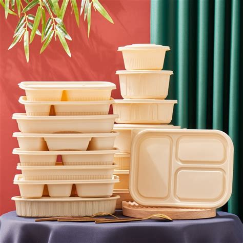 China Customized Compostable Food Container With Lid Suppliers, Factory ...