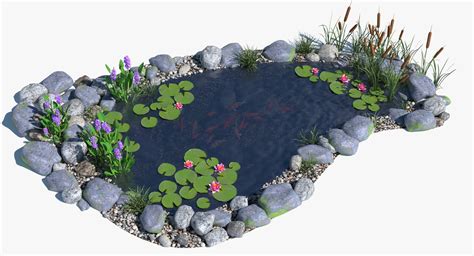 Water Garden 3d Model