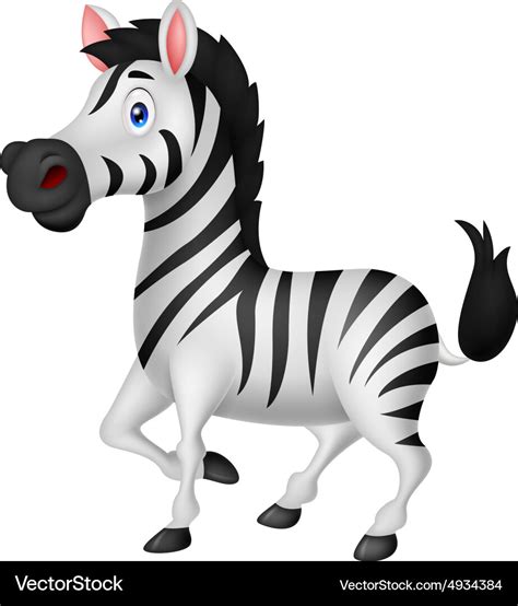 Zebra cartoon Royalty Free Vector Image - VectorStock