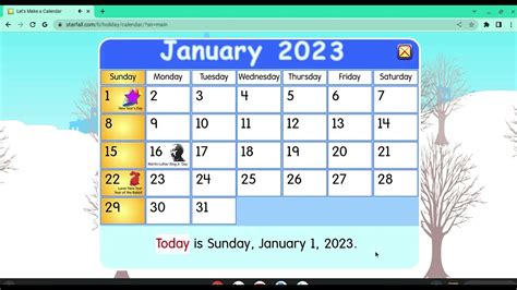 Starfall Calendar 2023 - YouTube