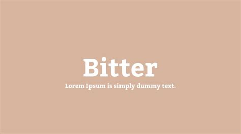 Bitter Font Family : Download Free for Desktop & Webfont