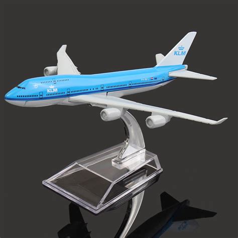 NIEUW 16cm Vliegtuig Metaal Vliegtuig Model Vliegtuig B747 KLM Vliegtu ...