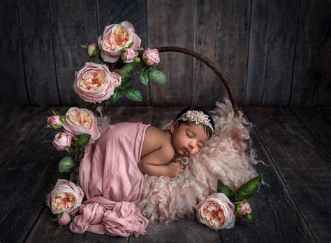 Newborn Girl Photography | Bold, Rich Colors | One Big Happy Photo