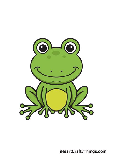 Frog Drawing — How To Draw A Frog Step By Step