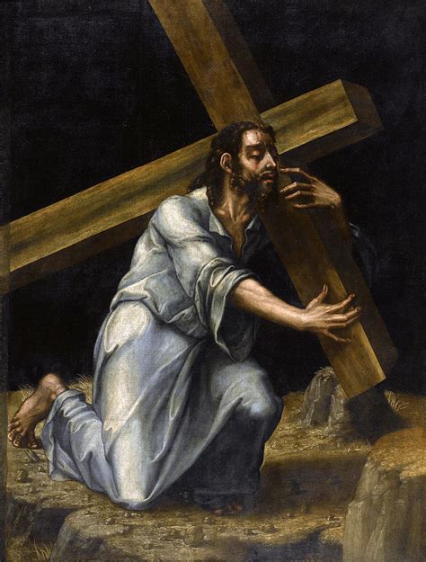 Jesus Carrying Cross Painting