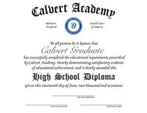 Earn Your US High School Diploma Online - Calvert Education