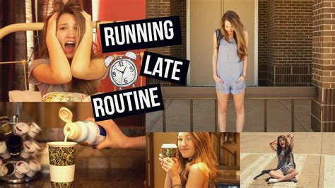 Running Late Morning Routine: Hair, Makeup & Outfit! - YouTube