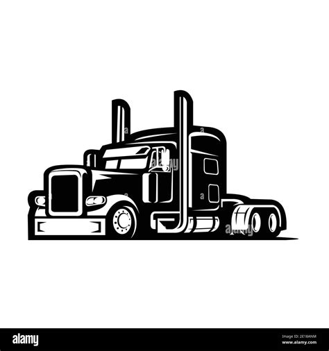 Semi Truck Vector Logo - Firecollies