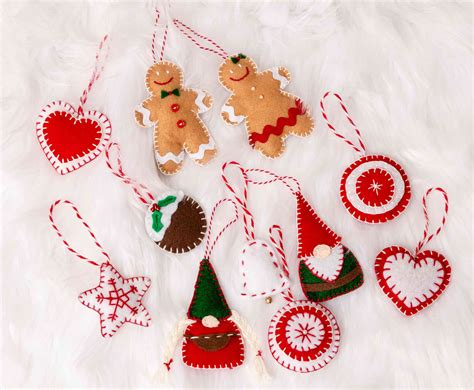 DIY Festive Felt Christmas Ornaments