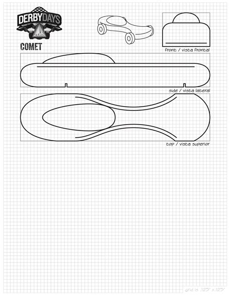 Pinewood Derby Car Cut Out Templates