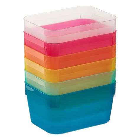 3-Tier Cart Multicolor Organizer Trays | The Container Store