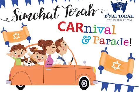 Simchat Torah CARnival and Parade - B'nai Torah Congregation