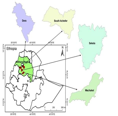 Map Of The Study Areas In The Amhara Region Of Ethiopia Download ...