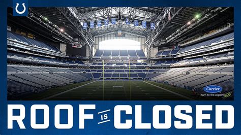 Lucas Oil Stadium Roof Closed For #BALvsIND