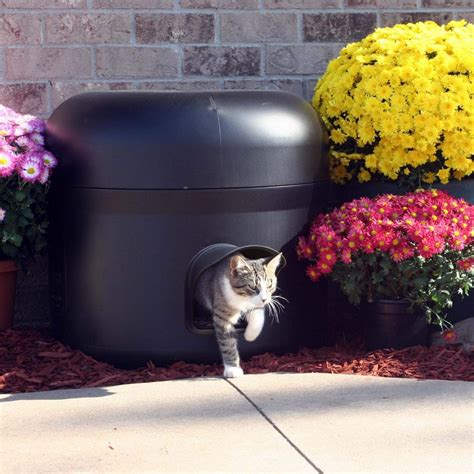 Kitty Tube, Gen 3 Outdoor Cat House Heated Outdoor Cat House, Insulated ...