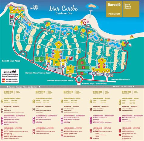 barcelo maya beach resort map | Barcelo maya, Barcelo maya palace ...