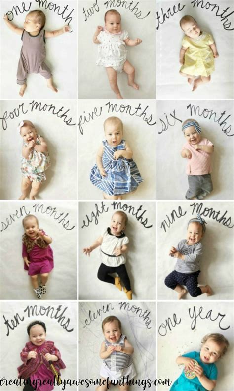 23 Unique Monthly Baby Photo Ideas | Love Love Love