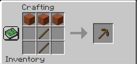 How to Make a Wooden Pickaxe in Minecraft - Eazzyone